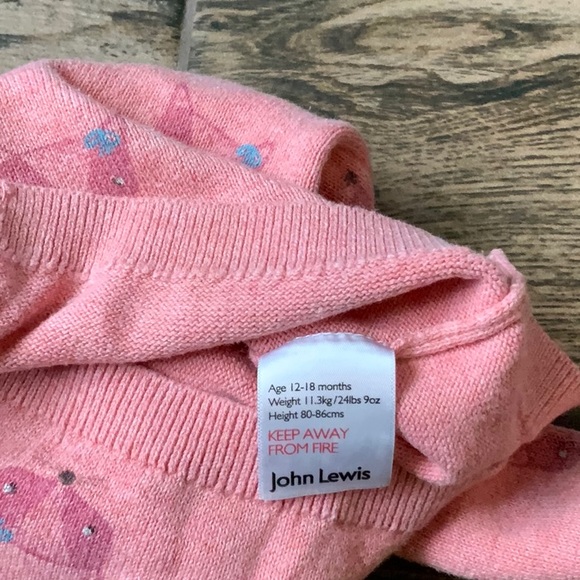 Girls Fox Button Cardigan - Picture 4 of 5